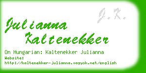 julianna kaltenekker business card